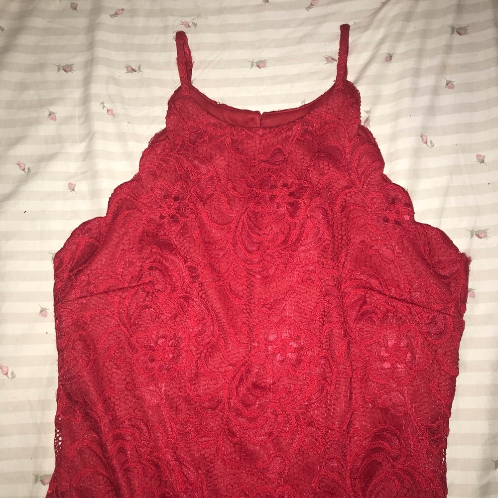 Women’s Red Laced Dress